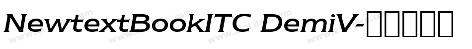 NewtextBookITC DemiV字体转换